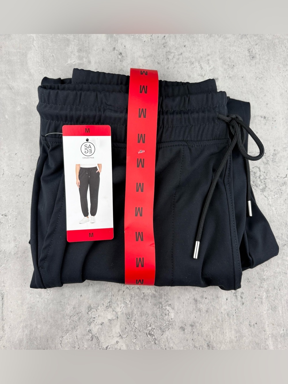 Sage Collective Women's Stretch Relaxed Jogger Pant Medium 29” Inseam New